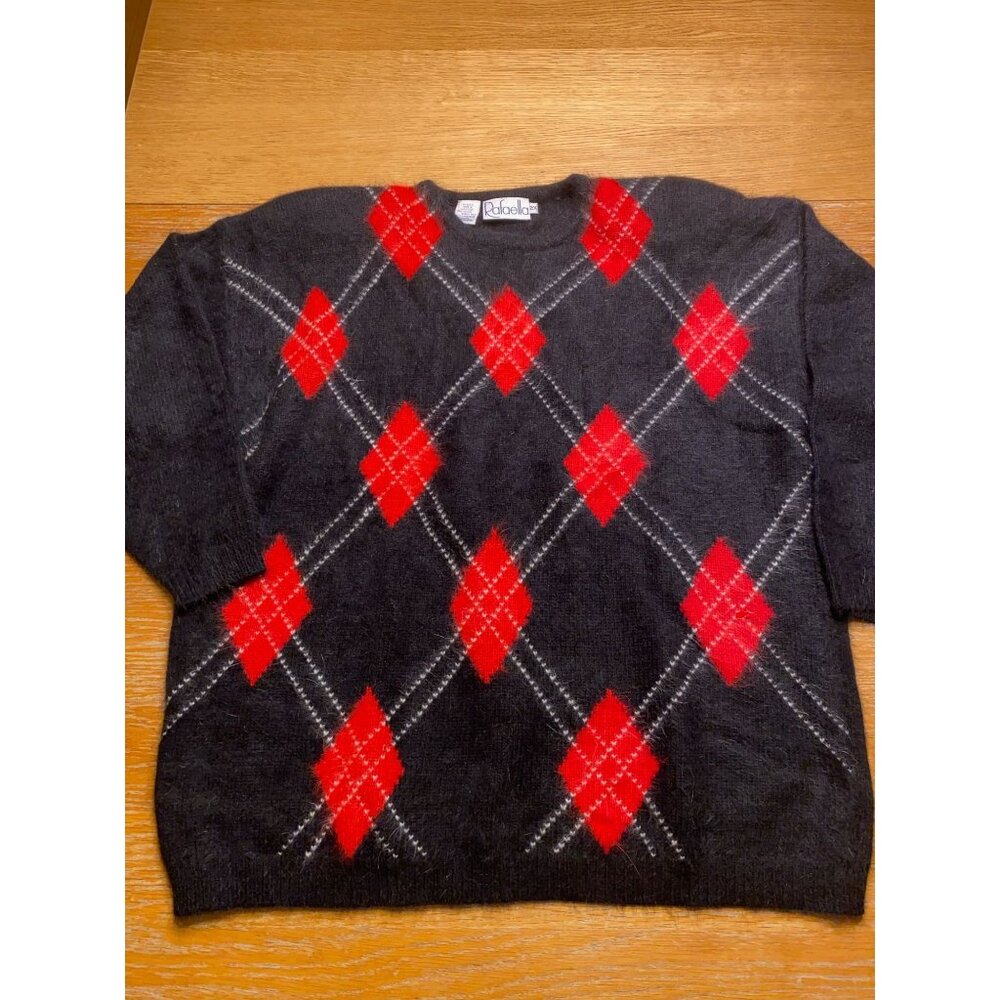 Rafaela Womens Argyle Sweater